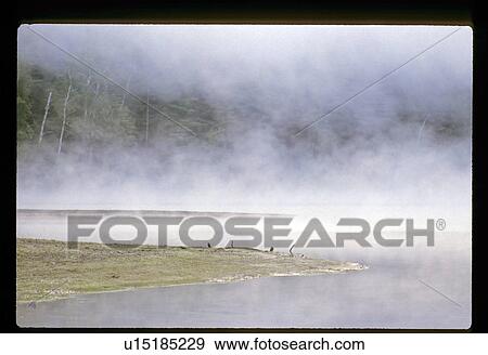 Stock Photo - Foggy shoreline. Fotosearch