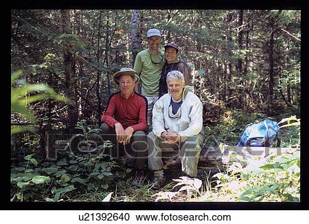 Stock Image - Hikers. Fotosearch