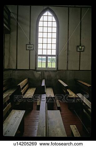 Stock Photo - Inside an old church. Fotosearch