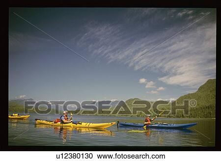 Stock Image - Kayakers. Fotosearch