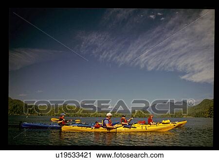 Stock Image - Kayaking . Fotosearch