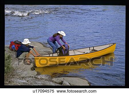 Launching a canoe View Large Photo Image Stock Photography - Launching a canoe . Fotosearch