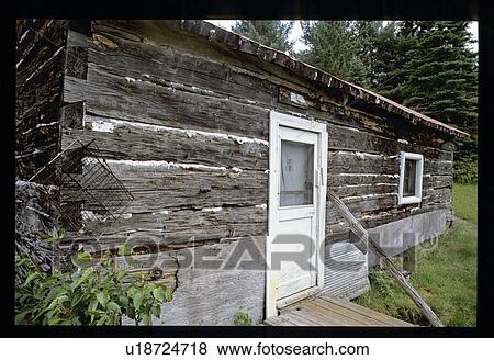 Stock Photo - Log cabin . Fotosearch