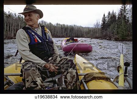 Picture - Man rafting. Fotosearch