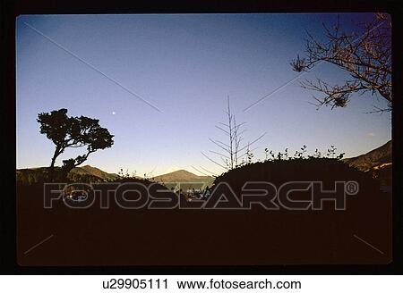 Stock Image - Mountains in the distance. Fotosearch