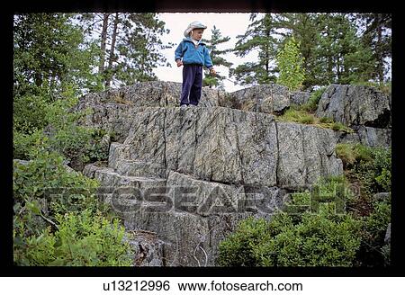 Person on a rock cliff View Large Photo Image Stock Photograph - Person on a rock cliff. Fotosearch