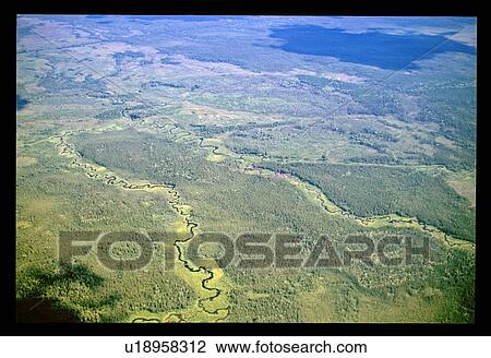 Stock Image - River from above. Fotosearch