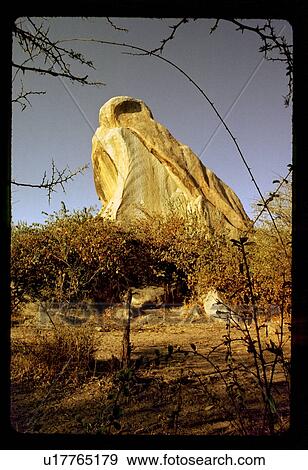 Stock Photo - Rock in the shape of an owl. Fotosearch