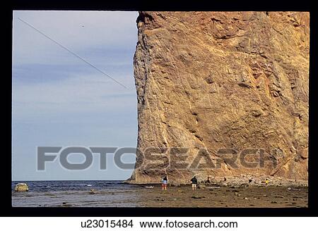 Picture - Rock wall in the sea. Fotosearch