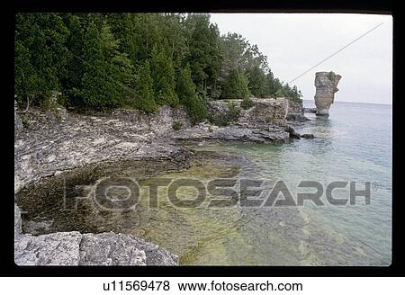 Rocky shoreline View Large Photo Image Stock Photo - Rocky shoreline. Fotosearch