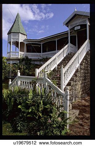 Tropical home View Large Photo Image Stock Image - Tropical home. Fotosearch