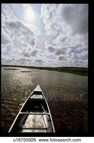 Stock Photograph - View from a canoe . Fotosearch