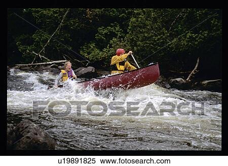 Stock Photography - White water rafting. Fotosearch
