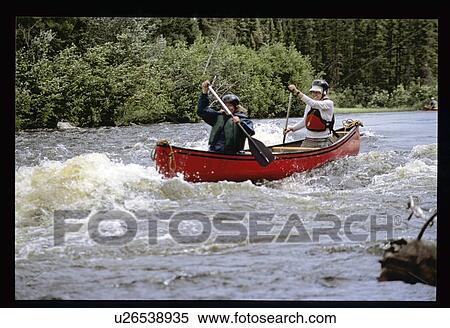 Stock Photography - Whitewater rafting. Fotosearch