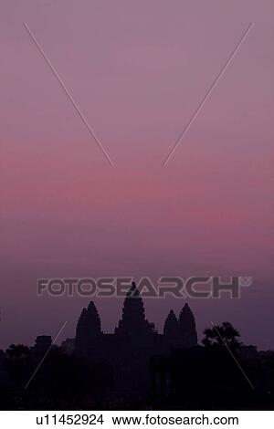 Picture - Angkor Wat at Dawn. Fotosearch