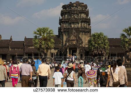 Angkor Wat Old Ruins View Large Photo Image Stock Photo - Angkor Wat Old Ruins. Fotosearch