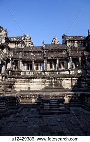 Stock Photograph - Angkor Wat Ruins. Fotosearch
