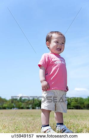 Baby Boy in Park View Large Photo Image Stock Photo - Baby Boy in Park. Fotosearch