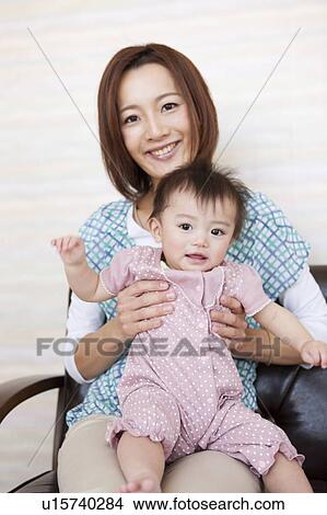 Baby Girl and Mother View Large Photo Image Picture - Baby Girl and Mother. Fotosearch