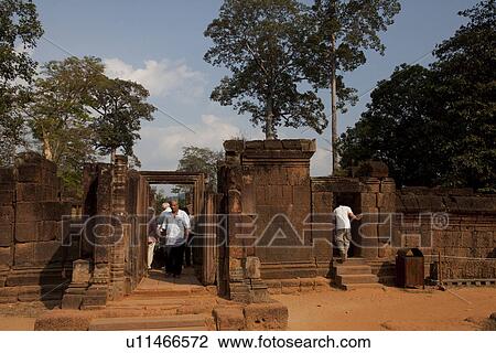 Banteay Srei Temple View Large Photo Image Stock Image - Banteay Srei Temple. Fotosearch