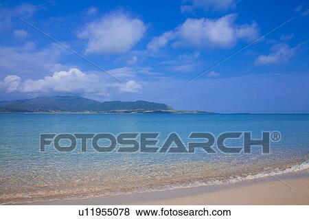 Stock Photo - Blue Sky Over Beach. Fotosearch