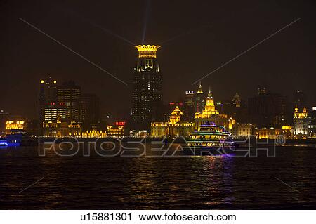 Boat at Huangpu River View Large Photo Image Stock Image - Boat at Huangpu River. Fotosearch