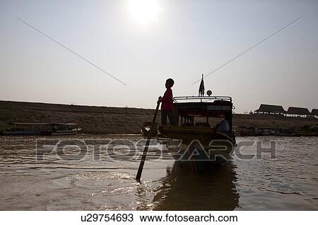 Stock Image - Boat Operating Boat. Fotosearch