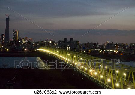 Bridge at Night View Large Photo Image Stock Image - Bridge at Night. Fotosearch