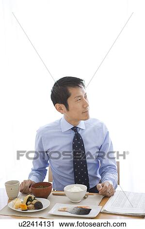 Businessman Having Breakfast View Large Photo Image Stock Image - Businessman Having Breakfast. Fotosearch