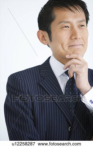 Stock Photo - Businessman Thinking. Fotosearch
