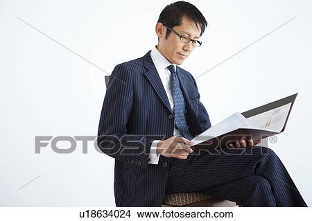 Picture - Businessman with Portfolio. Fotosearch