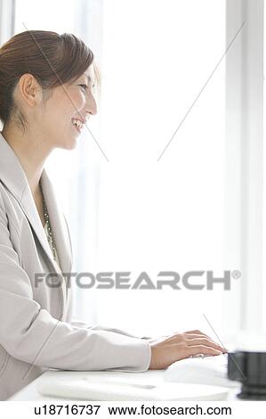 Businesswoman Working View Large Photo Image Stock Photo - Businesswoman Working. Fotosearch