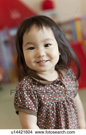 Cheerful Baby Girl (1-2) View Large Photo Image Picture - Cheerful Baby Girl (1-2). Fotosearch