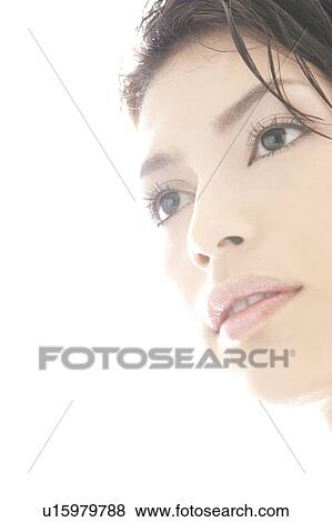 Stock Photo - Close-up of young woman. Fotosearch