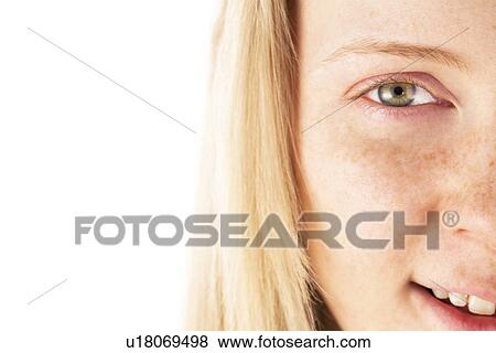 Stock Photo - Close-up of young woman. Fotosearch