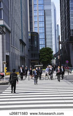 Commuters Near Tokyo Station View Large Photo Image Stock Image - Commuters Near Tokyo Station. Fotosearch