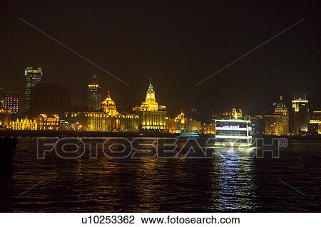Cruise Boat at Huangpu River View Large Photo Image Stock Image - Cruise Boat at Huangpu River. Fotosearch
