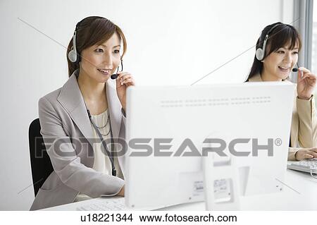 Picture - Customer Representatives. Fotosearch