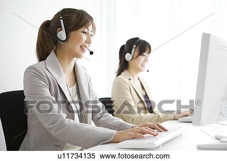 Customer Representatives View Large Photo Image Stock Photography - Customer Representatives. Fotosearch