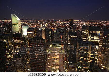 Stock Photo - East side of view from Top of Rock Observation Deck. Fotosearch