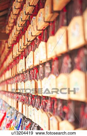 Ema Prayer Blocks View Large Photo Image Stock Photo - Ema Prayer Blocks. Fotosearch