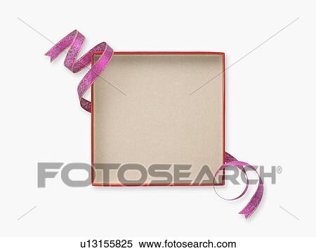 Empty box and ribbon View Large Photo Image Stock Photography - Empty box and ribbon. Fotosearch