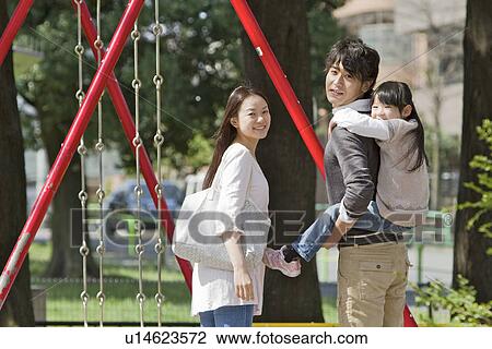 Family of Three in Park View Large Photo Image Stock Image - Family of Three in Park. Fotosearch