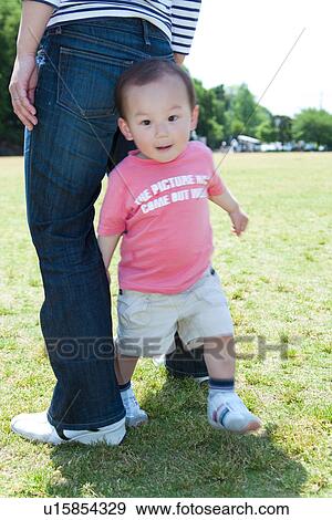 Stock Photo - Father and Son in Park. Fotosearch