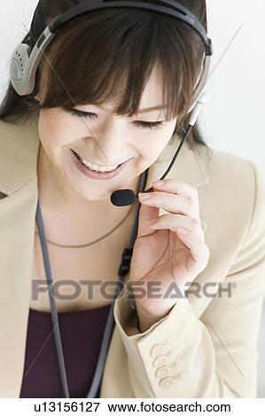 Female Customer Representative View Large Photo Image Stock Photo - Female Customer Representative. Fotosearch
