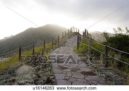 Stock Image - Footpath in Mountains. Fotosearch