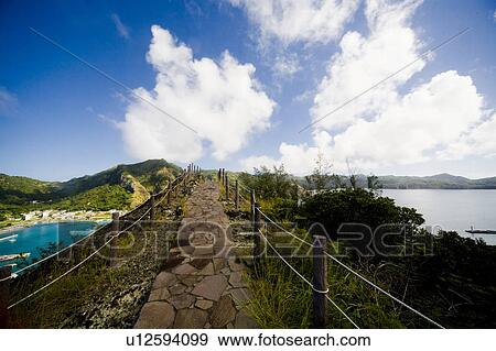 Stock Photo - Footpath Near Coast. Fotosearch