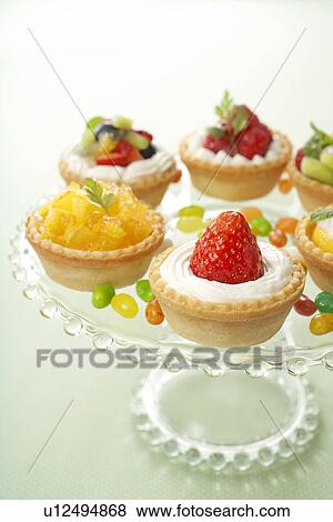 Stock Photo - Fruit Tarts. Fotosearch