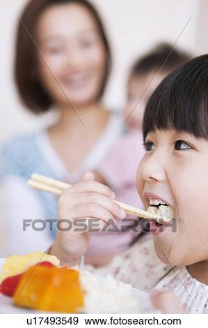 Girl Eating Breakfast View Large Photo Image Stock Photo - Girl Eating Breakfast. Fotosearch