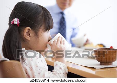 Girl Having Breakfast View Large Photo Image Picture - Girl Having Breakfast. Fotosearch